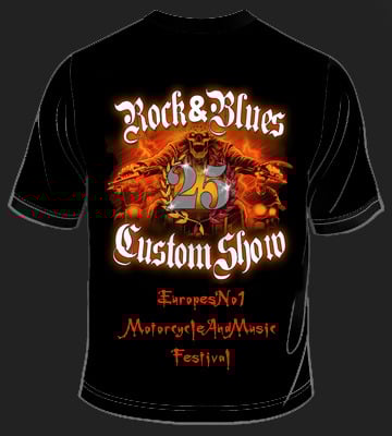 Image of Rock & Blues Custom Show "25th" Anniversary T-Shirt