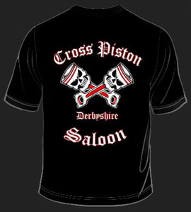 Image of Cross Piston Saloon Derbyshire T-Shirt