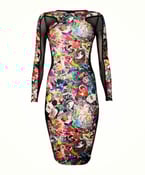 Image of Side Mesh Dress