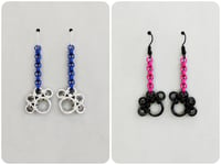 Image 1 of Chainmaille Paw Print Earrings