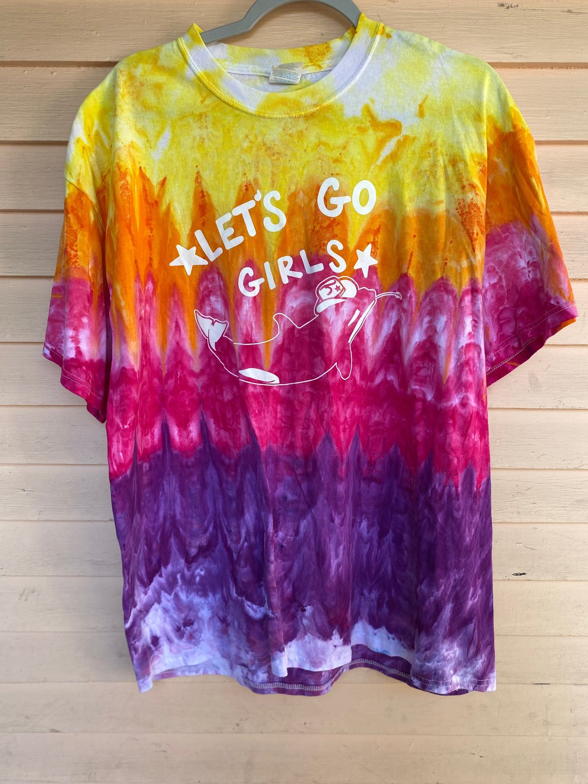 Image of XL Let's Go Girls Tie Dye Shirt 2