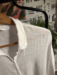 Image 3 of  Gauze  white oversized top