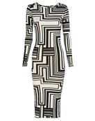 Image of Geo Print Dress