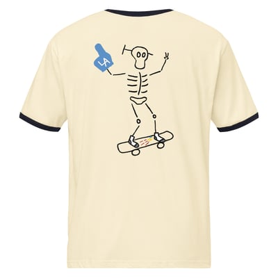 Image of UNHINGED & UNDEFEATED Ringer tee LA Tribute Edition