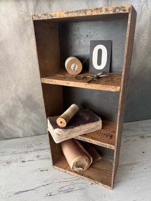 Image of Vintage wooden advertising shelves