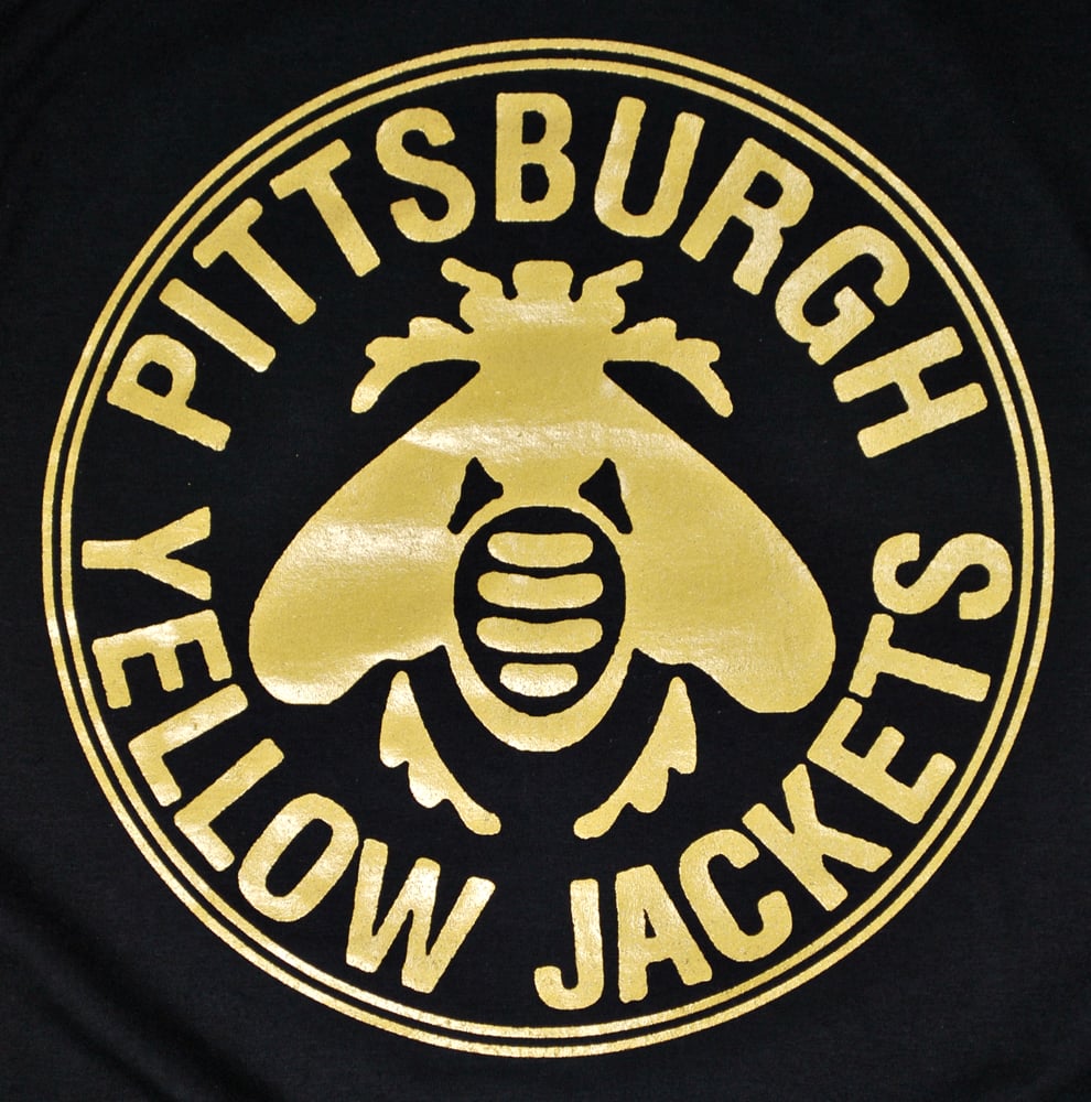 Image of Pittsburgh Yellow Jackets 1915 custom hockey tee