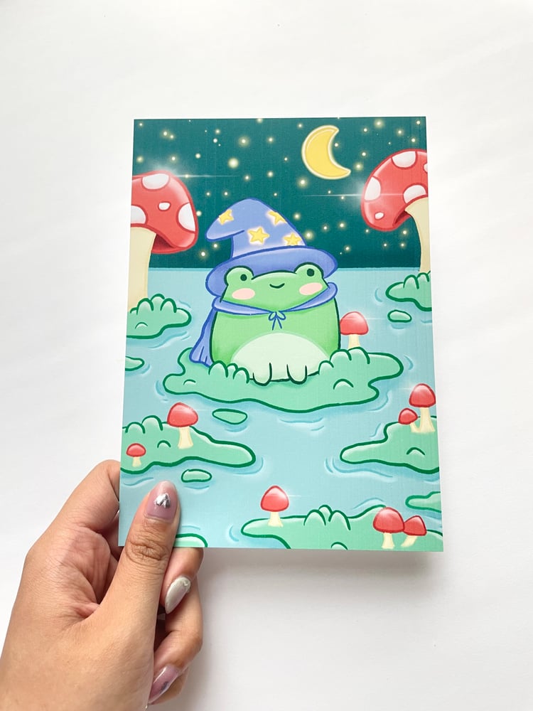 Image of Wizard Frog mini Art Print