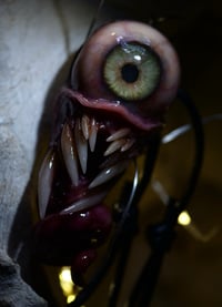 Image 9 of Twisted tongue pendant, Green Glow, ooak