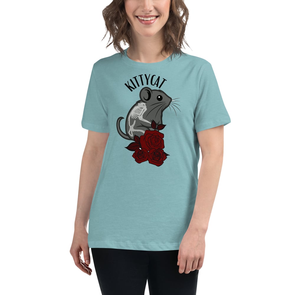 Image of Cat & mouse Women's Relaxed T-Shirt