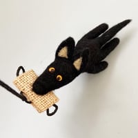 Felted Black Shepherd