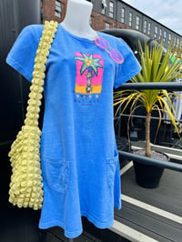 Image 1 of Neon Palm Pocket Dress M