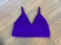 Image 1 of Purple crop top/bralette