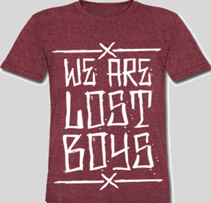 Image of Push Em! on Burgundy T Shirt