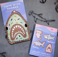 Image 2 of Sprinkle Shark Felt Ornament 