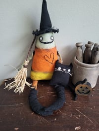 Image 1 of Cornelia the Candy Corn Doll
