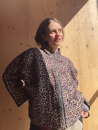 Image 4 of Leopard stripe sleeping bag jacket 