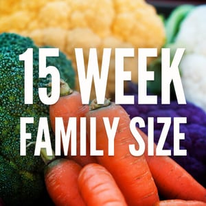 Image of 15 week FAMILY size Riverbend Gardens CSA