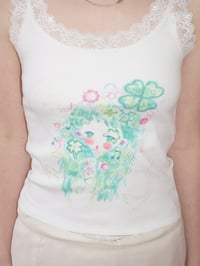 Image 2 of ♫• ℜ3𝔫 + 𝔗3𝔰0𝔯𝔬 ★ Baby tee Clover dream