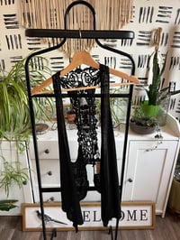 Image 1 of NWT black lace vest 