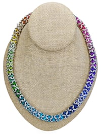 Image 5 of Captive Turkish Roundmaille Color Spectrum Necklace