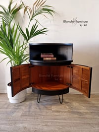 Image 9 of Large Curved sideboard in Black by Nathan
