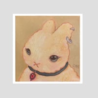 lil goth bunny ~ art print 