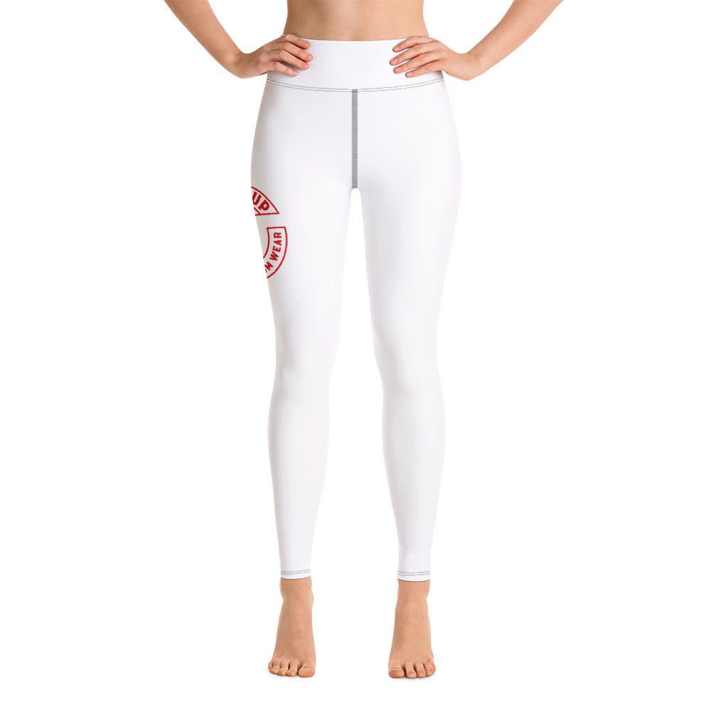 Image of Stats Up_Red Logo: Yoga Leggings