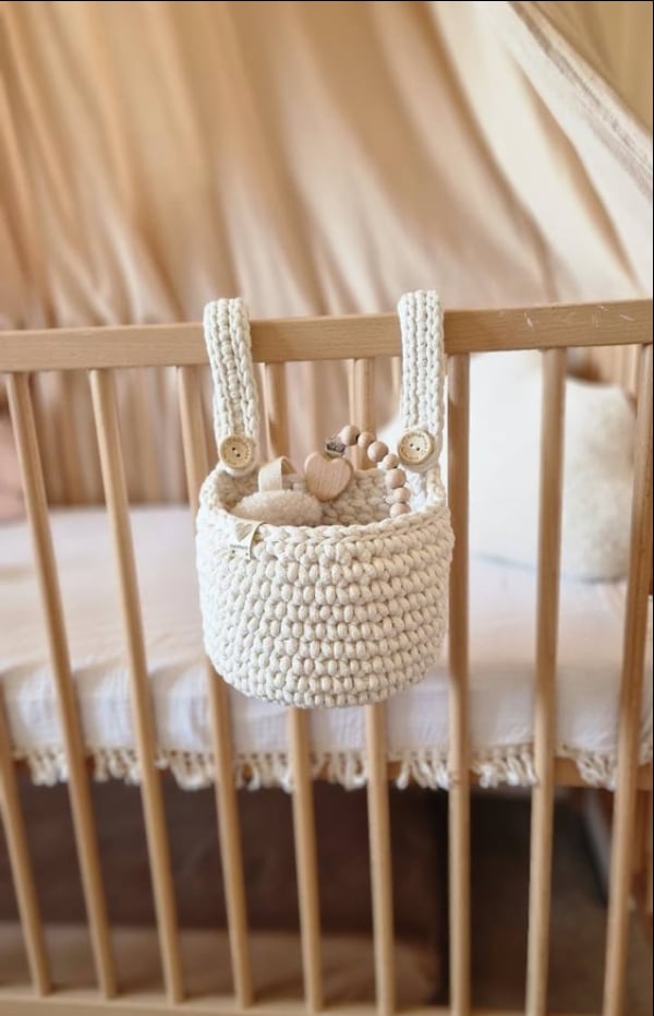 Crochet crib basket Nitikniti