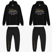 Image 1 of She/He “Toxic” Unisex Hoodie Set 