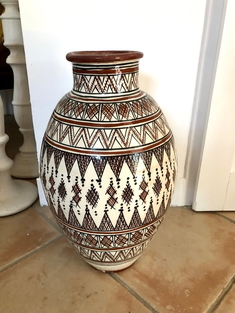 Image of Grand vase motif berbère 