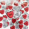 Anti Valentines Conversation Hearts Sticker