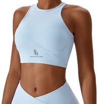 Image 1 of Isla Contour Sports Bra - Baby Blue