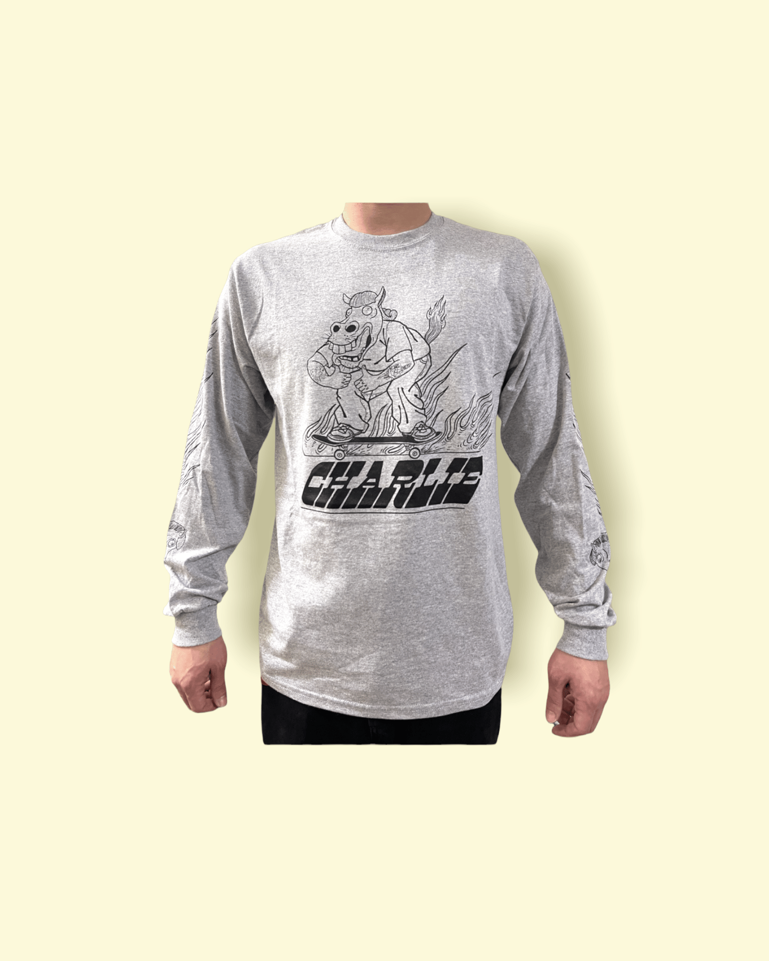 Image of Flame Horse ::: Grey Heather with 