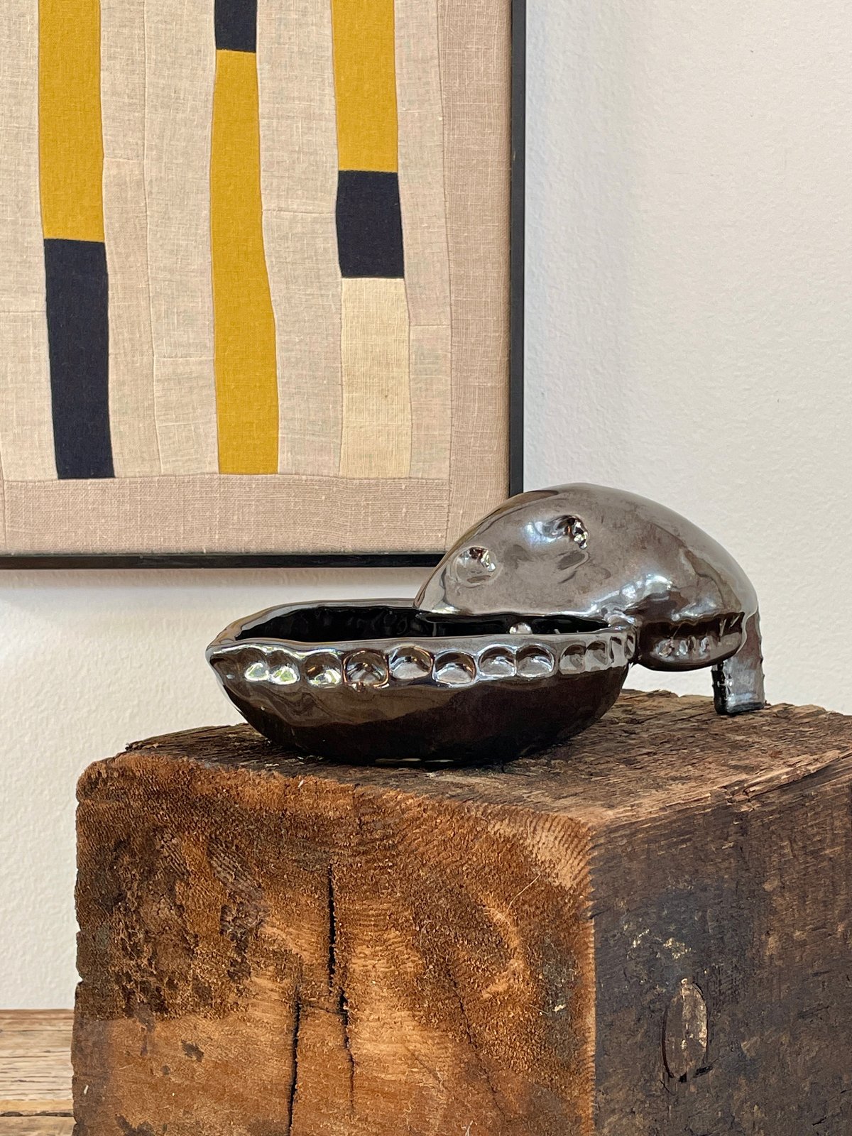 Image of SNAKE HEAD CERAMIC DISH