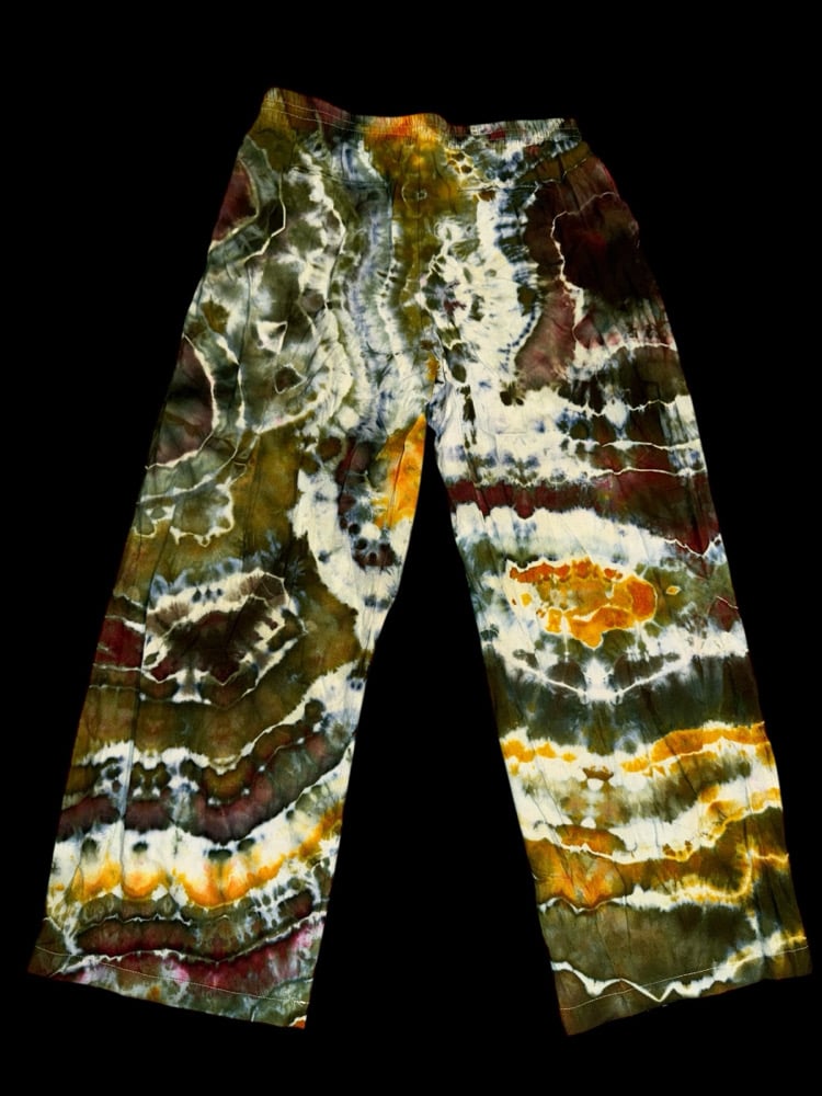 Image of (L) Earth Tone Geode Flow Pants 