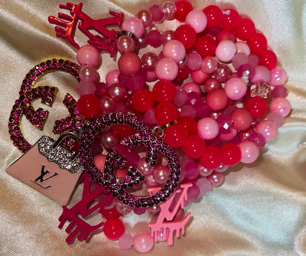 Image of Pink Stacked Bracelet's 