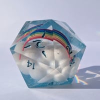 Image 1 of Some Days You Just Need A Fucking Rainbow<br>40mm D20 Chonk