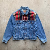 Image 1 of LEVI'S CUSTOM MEXICAN BLANKET PATCHWORK DENIM JACKET
