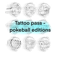 Image 1 of Tattoo pass - pokeballs 