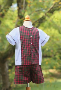 Image 1 of 3T Boy’s Tilly Tartan Short Set