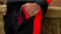 Image 4 of Red/ Black Jumpsuit 