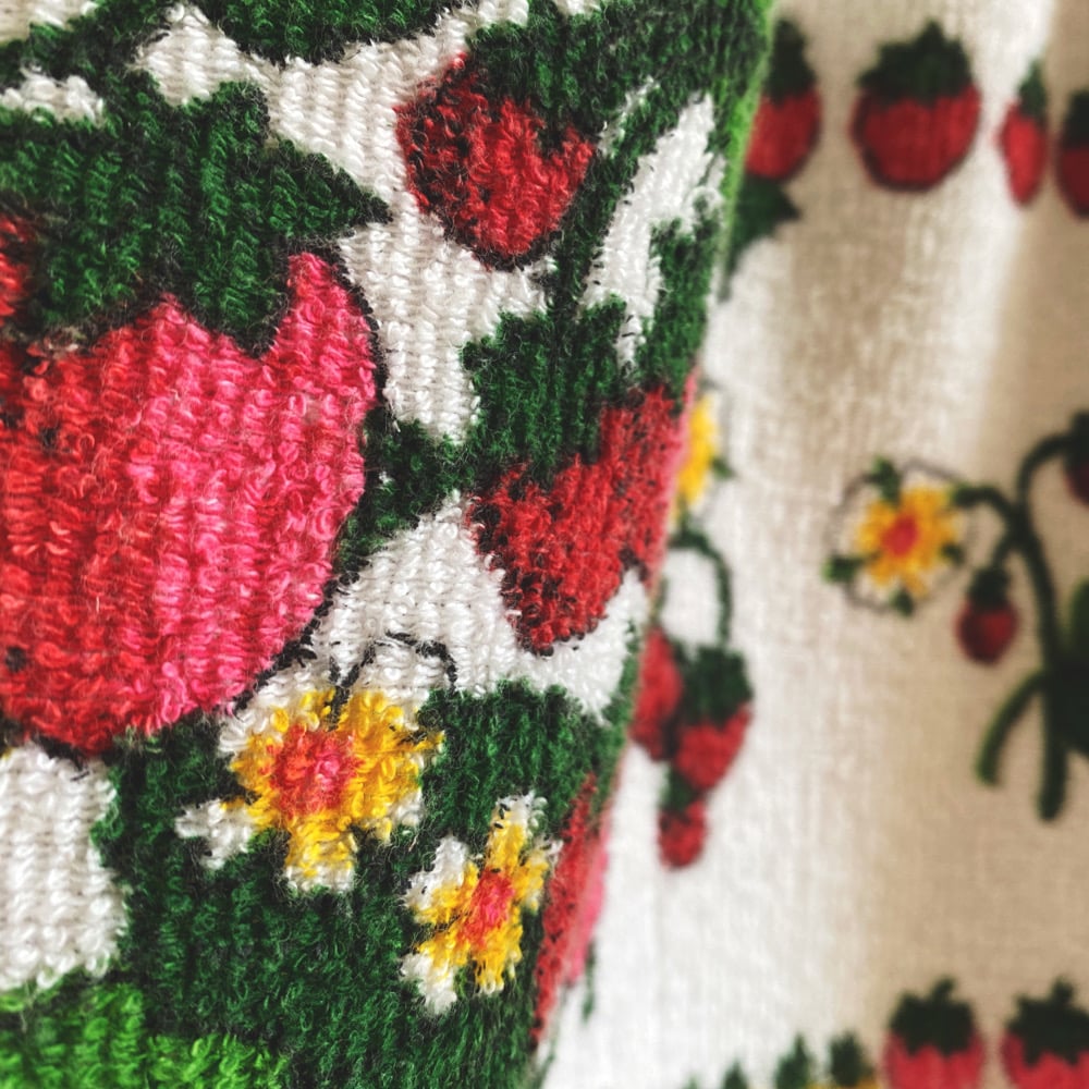 Image of Wild Strawberry Terrycloth Granny Shorts