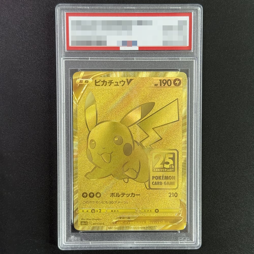 Image of Diy Self Made 2021 Pokemon Jpn.FA/PIKACHU V Collection Card PTCG Copy 10 Graded Cards Anime Game Car