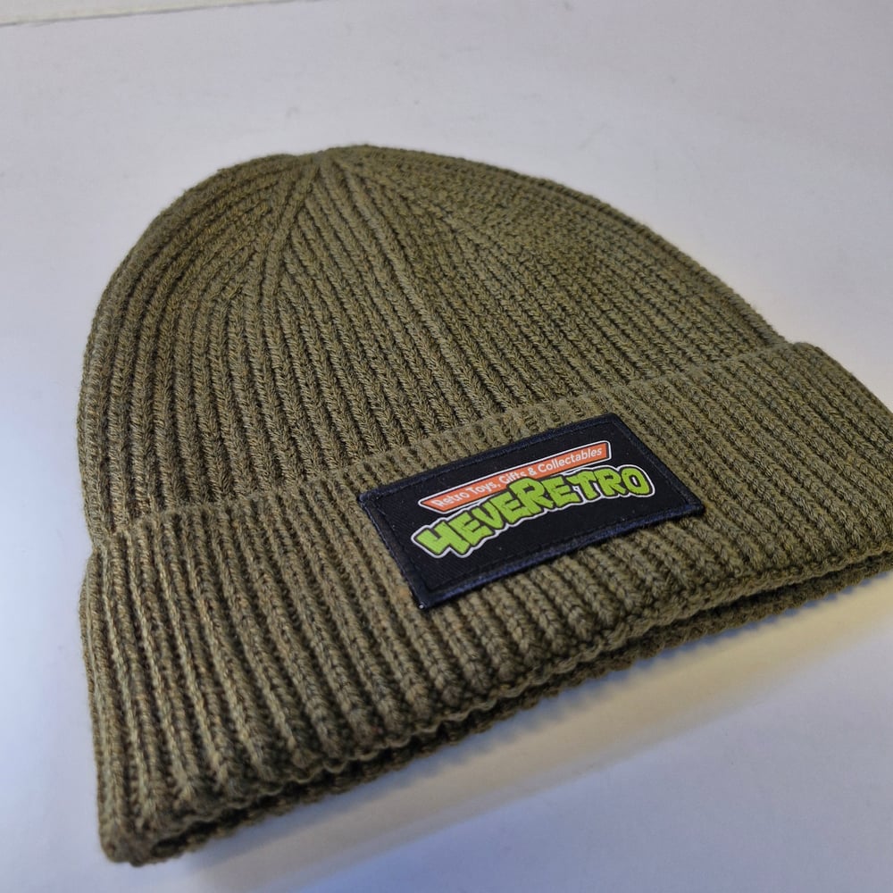 Image of 4eveRetro Mutant Patch Knitted Beanie Hat