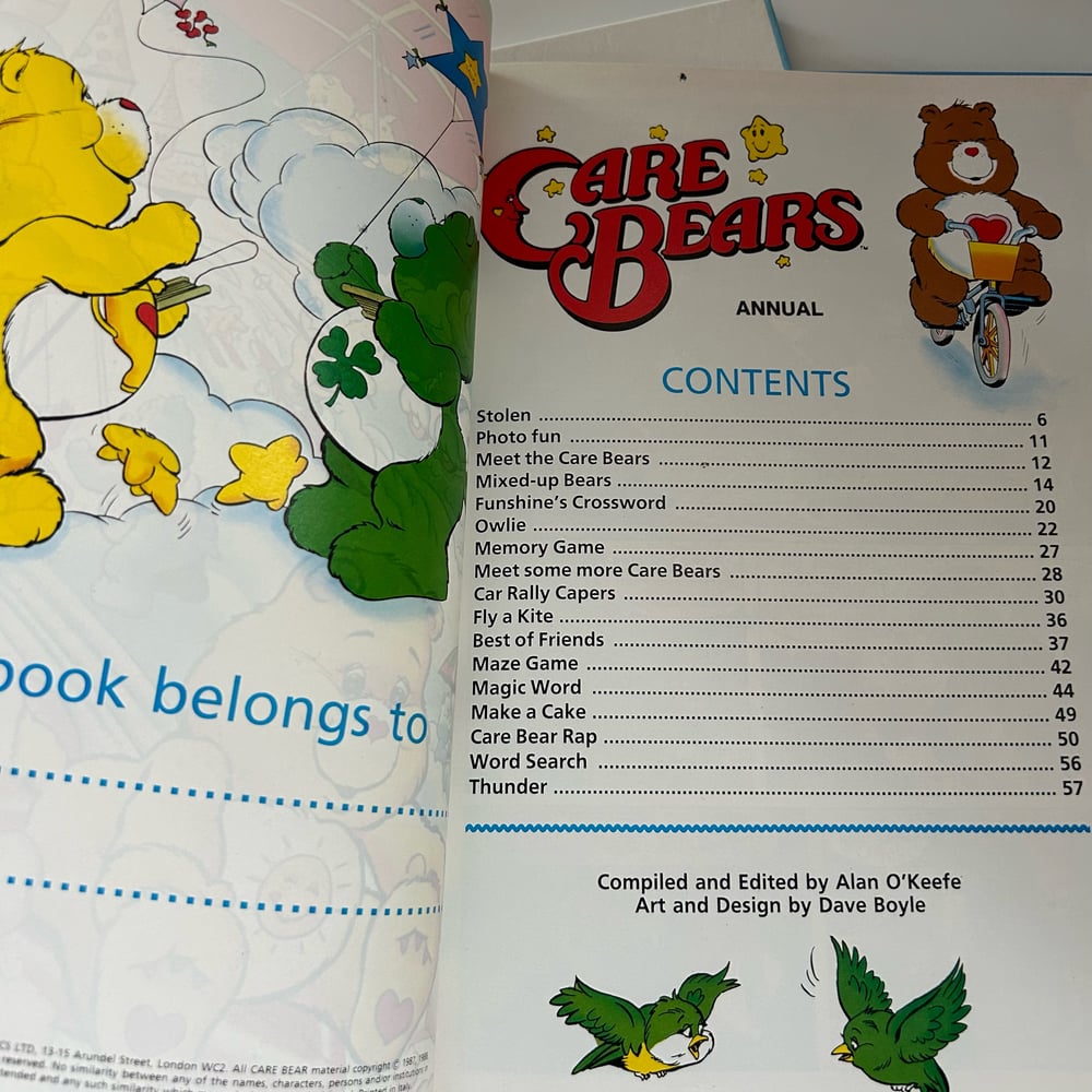 Image of LOT 4 BDS CARE BEARS ANNUAL