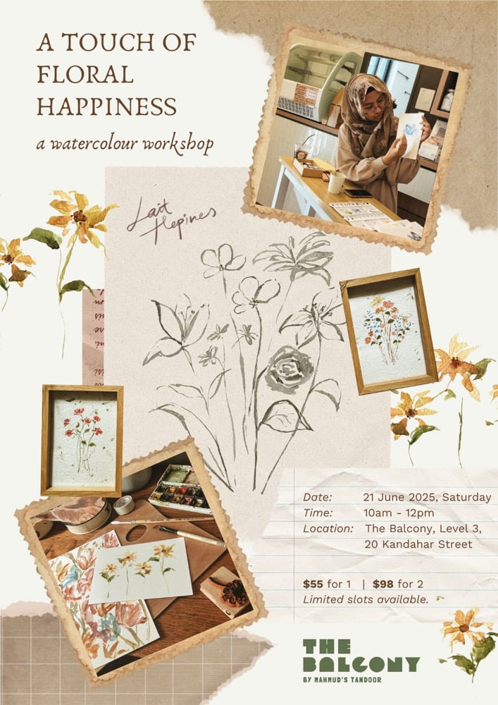 Image of A Touch of Floral Happiness: Watercolour Workshop