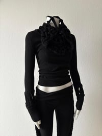 Image 4 of Grid Knit Sweater