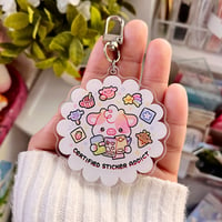 Image 1 of Certified Sticker Addict | Acrylic Keychain - B Grade