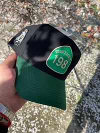 Image 3 of 198 Black and Green Snap Back 