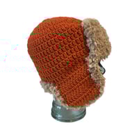 Image 2 of Orange Trapper Hat